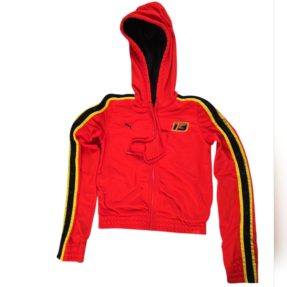 Puma x Rihanna Fenty Womens Fitted Tearaway Track Jacket Orange. Sz Small Rare